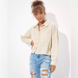 AE Cream Shacket Corduroy